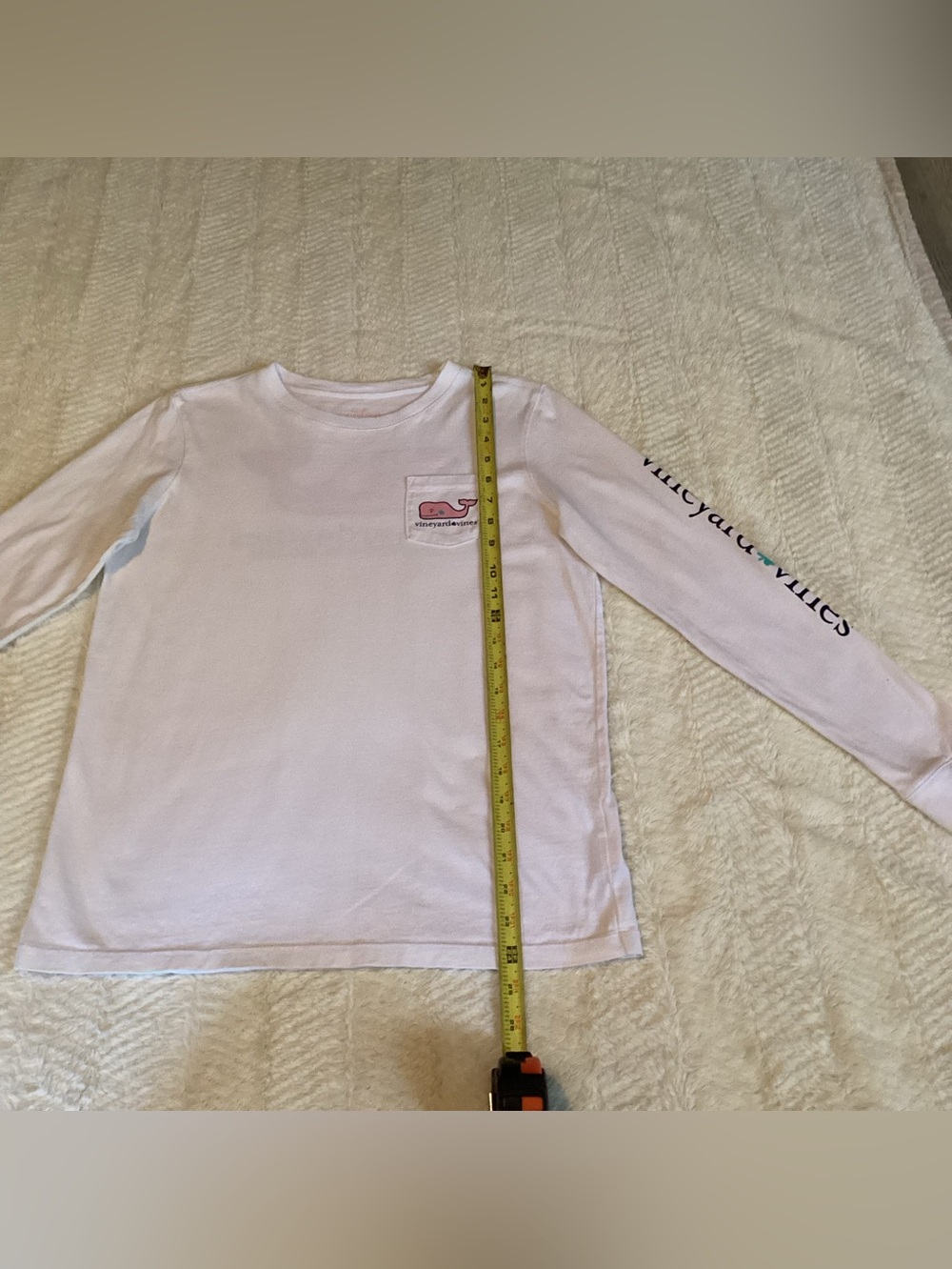 Girls Vineyard Vines Cotton White XL KissMe I’m Irish St.Patricks Day Long Shirt